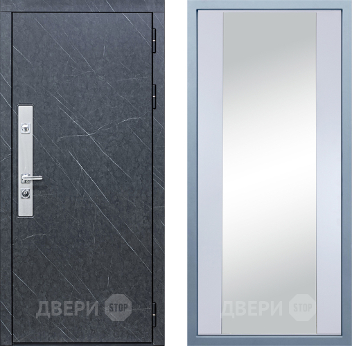 Входная металлическая Дверь Дива МХ-26 STR Д-15 Зеркало Белый в Можайске