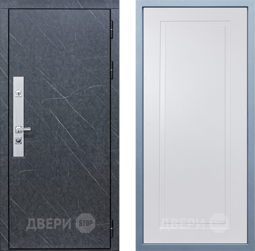 Входная металлическая Дверь Дива МХ-26 STR Н-10 Белый в Можайске