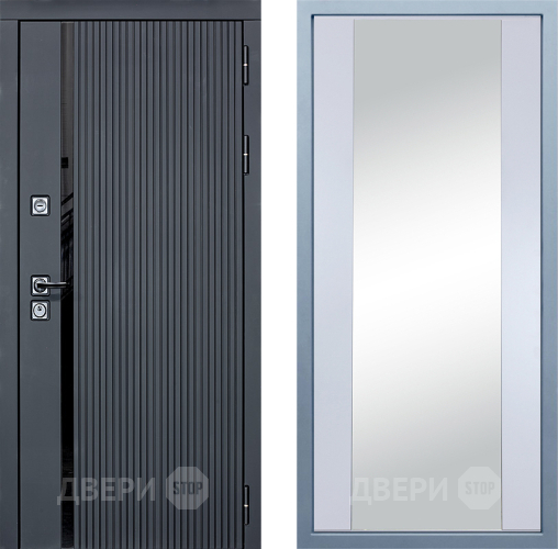 Входная металлическая Дверь Дива МХ-46 STR Д-15 Зеркало Белый в Можайске
