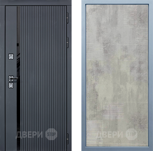 Входная металлическая Дверь Дива МХ-46 STR Д-4 Бетон темный в Можайске