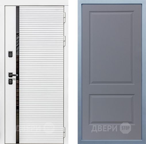 Входная металлическая Дверь Дива МХ-45 Белая STR Д-7 Силк Маус в Можайске