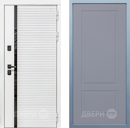 Входная металлическая Дверь Дива МХ-45 Белая STR Н-7 Силк Маус в Можайске