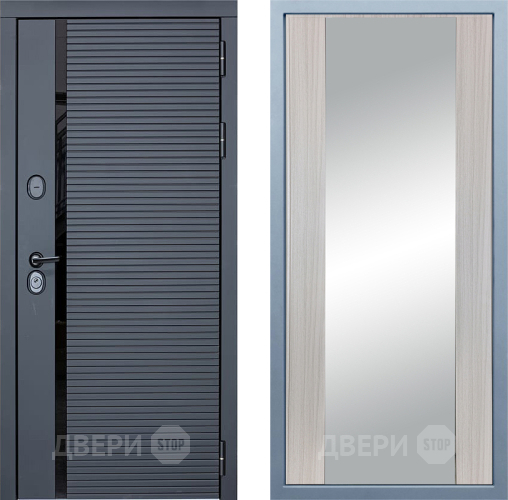 Входная металлическая Дверь Дива МХ-45 STR Д-15 Зеркало Сандал белый в Можайске