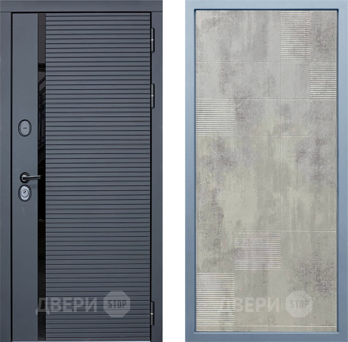 Входная металлическая Дверь Дива МХ-45 STR Д-4 Бетон темный в Можайске