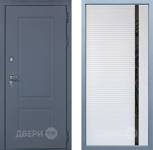 Входная металлическая Дверь Дива МХ-38 STR МХ-45 Белый матовый в Можайске