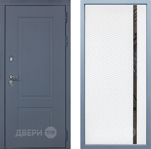 Входная металлическая Дверь Дива МХ-38 STR МХ-47 Белый матовый в Можайске