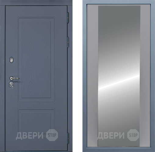 Входная металлическая Дверь Дива МХ-38 STR Д-15 Зеркало Силк Маус в Можайске