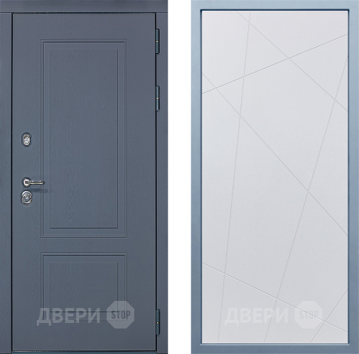 Входная металлическая Дверь Дива МХ-38 STR Д-11 Белый в Можайске
