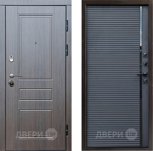 Входная металлическая Дверь Престиж Классика Венге Porte Черный кварц в Можайске