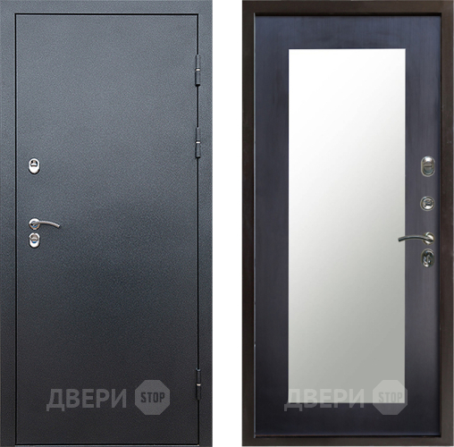 Дверь Престиж TERMO с терморазрывом Снегирь Серебро Зеркало пастораль Венге в Можайске