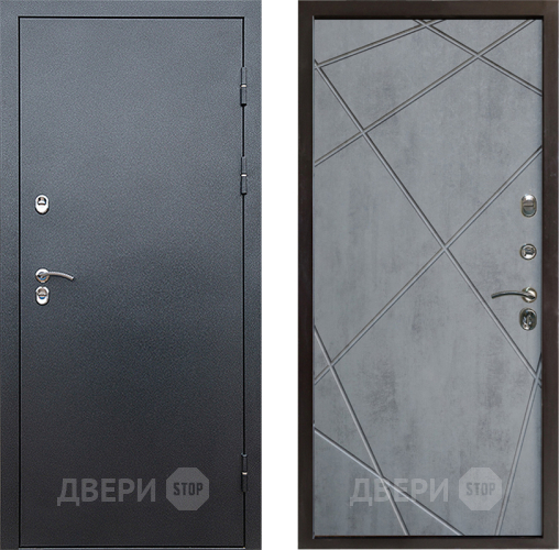 Входная металлическая Дверь Престиж TERMO с терморазрывом Снегирь Серебро Лучи Бетон темный в Можайске