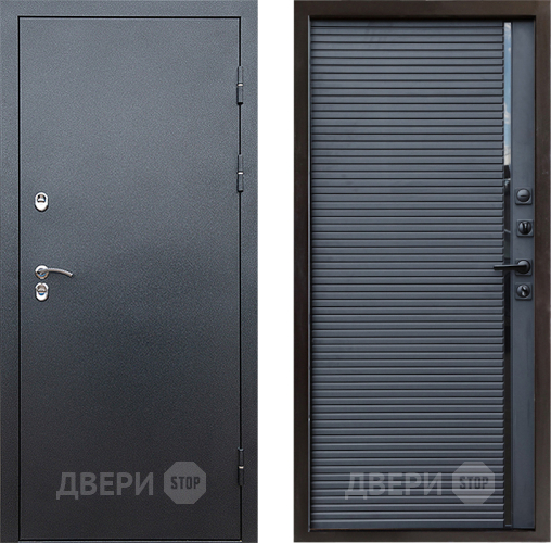 Входная металлическая Дверь Престиж TERMO с терморазрывом Снегирь Серебро Porte Черный кварц в Можайске