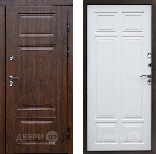 Входная металлическая Дверь Престиж TERMO с терморазрывом Премиум Орех Премиум Лиственница белая в Можайске