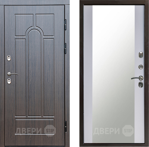 Дверь Престиж TERMO с терморазрывом Арка Зеркало Белый софт в Можайске