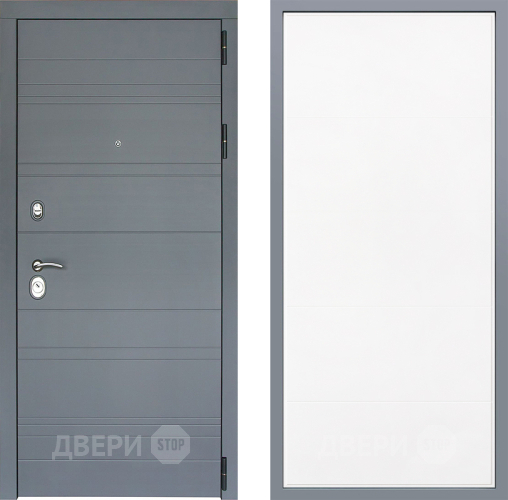 Дверь Заводские двери Лира Софт графит Тривия Белый софт в Можайске