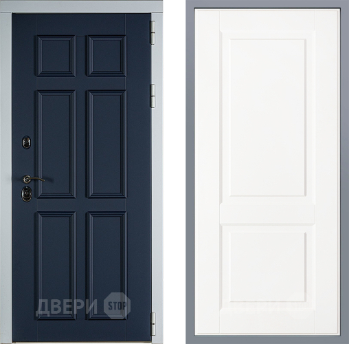 Дверь Заводские двери Стокгольм Доррен Белый софт в Можайске