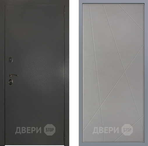Дверь Заводские двери Эталон 3к антик серебро Флитта Грей софт в Можайске