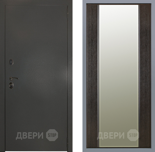 Дверь Заводские двери Эталон 3к антик серебро Зеркало Макси Венге в Можайске