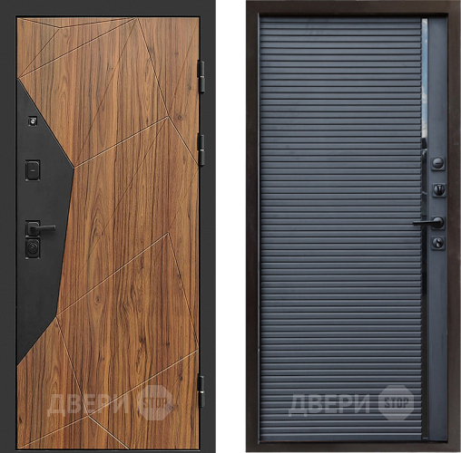 Входная металлическая Дверь Престиж Avangard Porte Черный кварц в Можайске