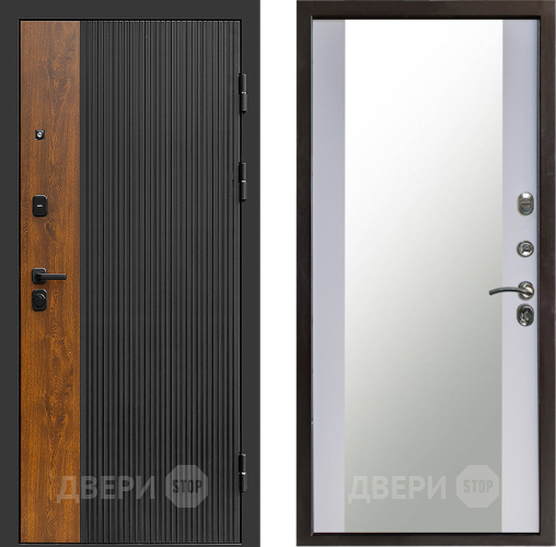 Входная металлическая Дверь Престиж Prestizh Зеркало Белый софт в Можайске