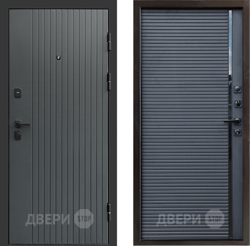 Входная металлическая Дверь Престиж Tvist Grey Porte Черный кварц в Можайске