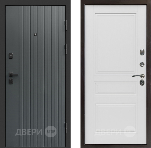 Входная металлическая Дверь Престиж Tvist Grey Классика Лиственница белая в Можайске