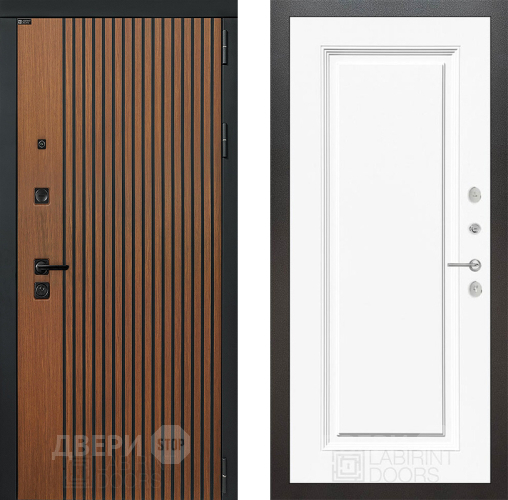 Дверь Лабиринт (LABIRINT) Шторм 27 Белый (RAL-9003) в Можайске