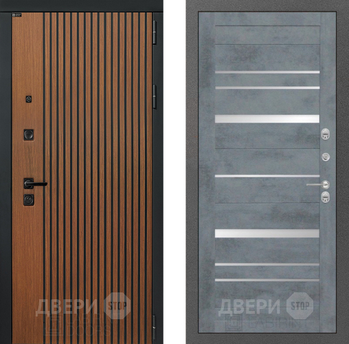 Входная металлическая Дверь Лабиринт (LABIRINT) Шторм 20 Бетон темный в Можайске