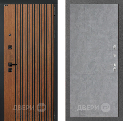 Входная металлическая Дверь Лабиринт (LABIRINT) Шторм 21 Бетон светлый в Можайске