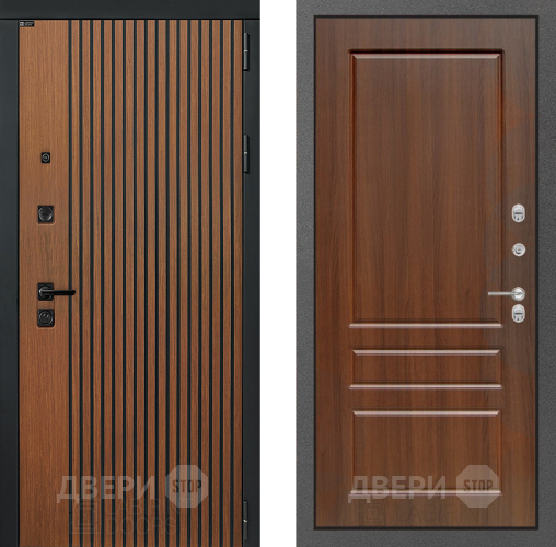 Входная металлическая Дверь Лабиринт (LABIRINT) Шторм 03 Орех бренди в Можайске