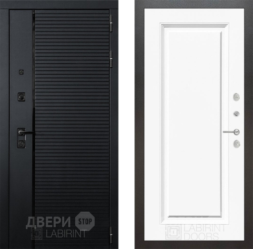 Входная металлическая Дверь Лабиринт (LABIRINT) Piano 27 Белый (RAL-9003) в Можайске