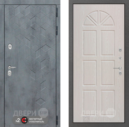 Входная металлическая Дверь Лабиринт (LABIRINT) Бетон 15 VINORIT Алмон 25 в Можайске