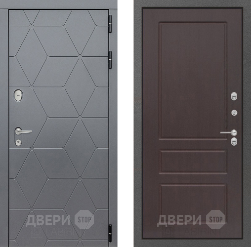 Входная металлическая Дверь Лабиринт (LABIRINT) Cosmo 03 Орех премиум в Можайске