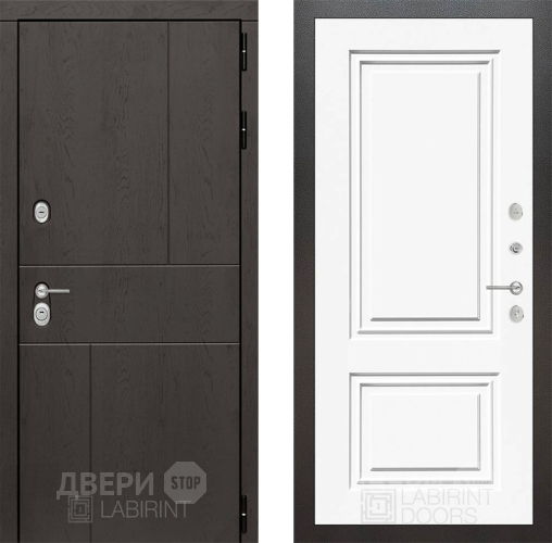 Дверь Лабиринт (LABIRINT) Urban 26 Белый (RAL-9003) в Можайске