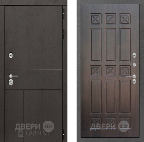 Входная металлическая Дверь Лабиринт (LABIRINT) Urban 16 VINORIT Алмон 28 в Можайске