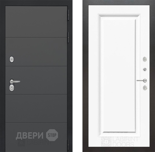 Дверь Лабиринт (LABIRINT) Art 27 Белый (RAL-9003) в Можайске
