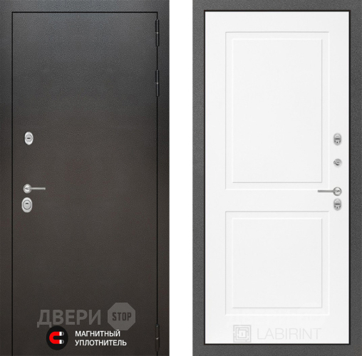 Дверь Лабиринт (LABIRINT) Silver 11 Белый софт в Можайске