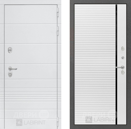 Дверь Лабиринт (LABIRINT) Трендо 22 Белый софт в Можайске