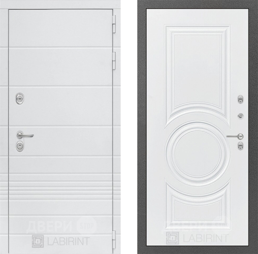 Дверь Лабиринт (LABIRINT) Трендо 23 Белый софт в Можайске