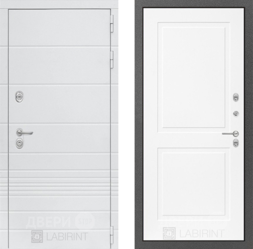 Дверь Лабиринт (LABIRINT) Трендо 11 Белый софт в Можайске