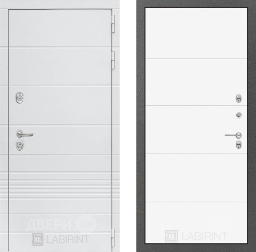 Дверь Лабиринт (LABIRINT) Трендо 13 Белый софт в Можайске