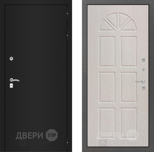 Входная металлическая Дверь Лабиринт (LABIRINT) Classic шагрень черная 15 VINORIT Алмон 25 в Можайске