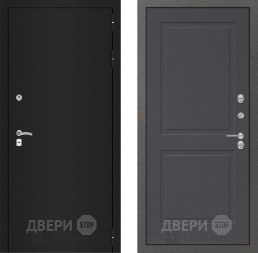 Дверь Лабиринт (LABIRINT) Classic шагрень черная 11 Графит софт в Можайске