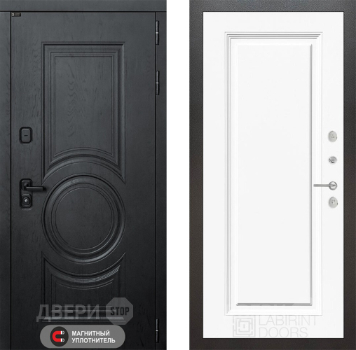 Дверь Лабиринт (LABIRINT) Гранд 27 Белый (RAL-9003) в Можайске