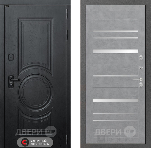 Входная металлическая Дверь Лабиринт (LABIRINT) Гранд 20 Бетон светлый в Можайске