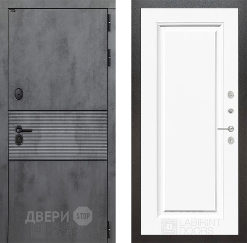 Дверь Лабиринт (LABIRINT) Инфинити 27 Белый (RAL-9003) в Можайске