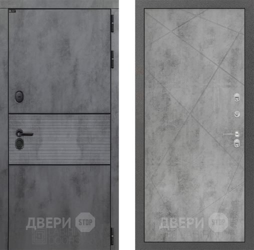 Входная металлическая Дверь Лабиринт (LABIRINT) Инфинити 24 Бетон светлый в Можайске
