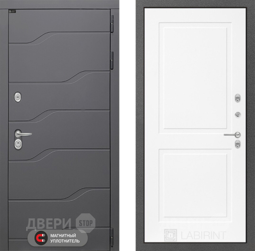 Дверь Лабиринт (LABIRINT) Ривер 11 Белый софт в Можайске