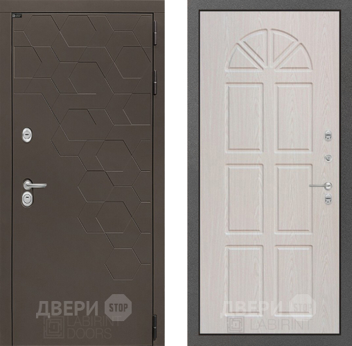 Входная металлическая Дверь Лабиринт (LABIRINT) Смоки 15 VINORIT Алмон 25 в Можайске