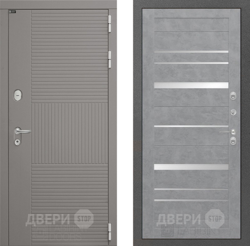 Входная металлическая Дверь Лабиринт (LABIRINT) Формо 20 Бетон светлый в Можайске